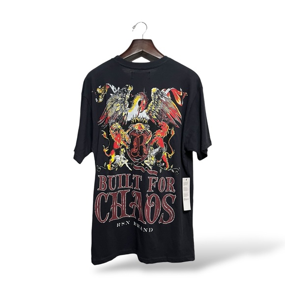 Reason Clothing Black Graphic T-Shirt, Large - Picture 2 of 5